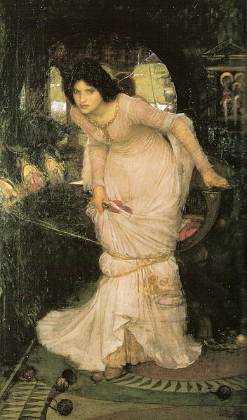 John Waterhouse's "Lady of Shalott Looking at Lancelot"